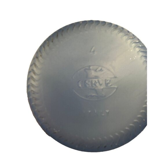 VTG CERVE Blue Frosted Glass Bottle Decanter 12” Yellow Tulips, Made in Italy - Picture 8 of 8